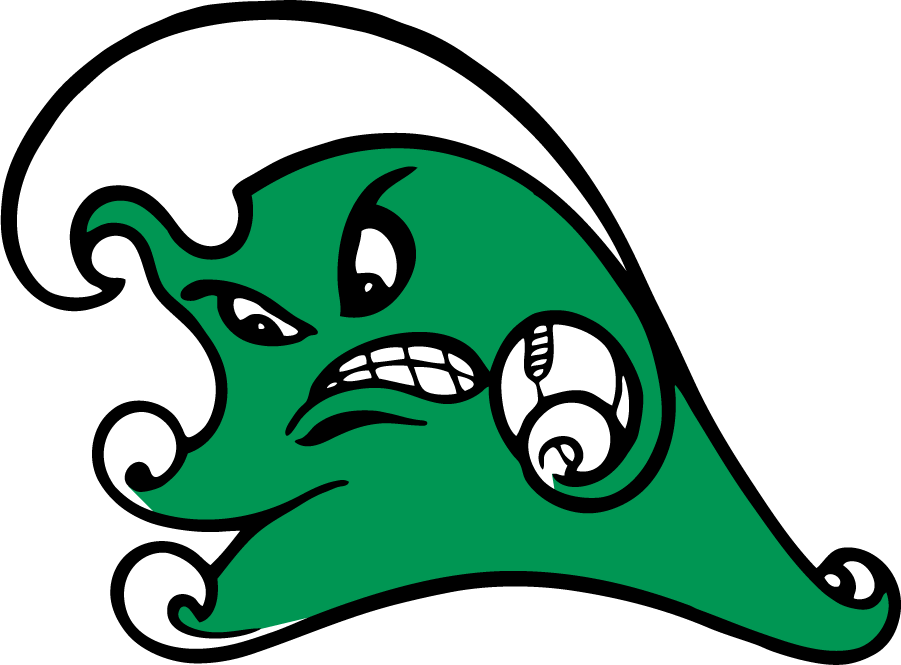 Tulane Green Wave 1964-1986 Secondary Logo diy DTF decal sticker